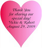 Personalized Heart Tag sample