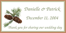 Pinecone Favor Tag